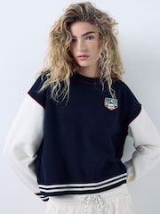 Navy Supersoft Crew Neck Long Sleeve Jumper - Image 2 of 6
