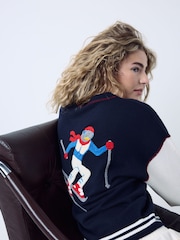 Navy Supersoft Crew Neck Long Sleeve Jumper - Image 3 of 6