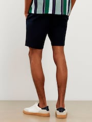 River Island Blue Slim Fit Belted Chino Shorts - Image 2 of 4