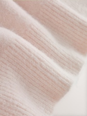 Ecru Long Sleeve Crew Neck Knitted Jumper With Wool - Image 3 of 3