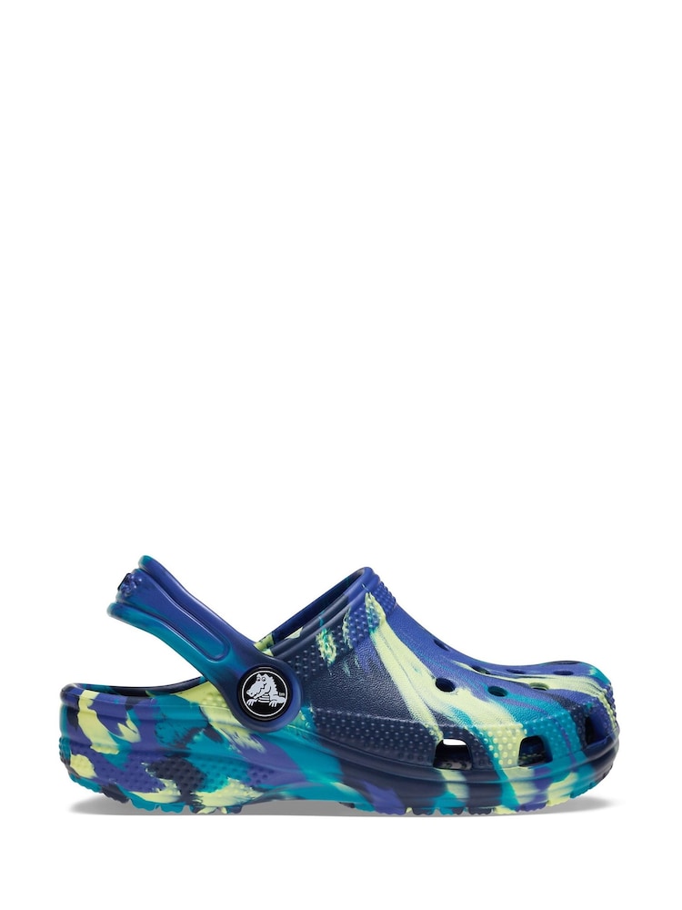 Albastru - Crocs Classic Marbled Sabot - Imaginea 1 din 6
