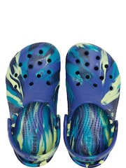 Albastru - Crocs Classic Marbled Sabot - Imaginea 4 din 6