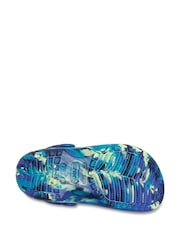 Albastru - Crocs Classic Marbled Sabot - Imaginea 5 din 6