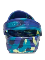 Albastru - Crocs Classic Marbled Sabot - Imaginea 6 din 6