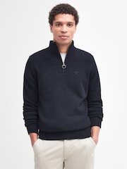 Barbour® Essential Lambswool Half Zip Knitted Jumper - صورة 1 من 6