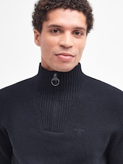 Barbour® Essential Lambswool Half Zip Knitted Jumper - صورة 4 من 6