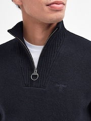 Barbour® Essential Lambswool Half Zip Knitted Jumper - صورة 5 من 6