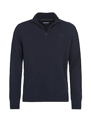 Barbour® Essential Lambswool Half Zip Knitted Jumper - صورة 6 من 6