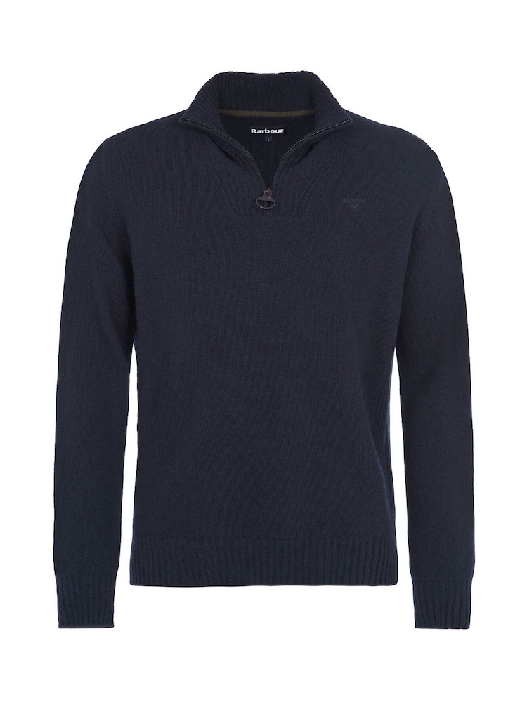 Barbour® Essential Lambswool Half Zip Knitted Jumper - صورة 6 من 6