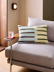 MADE.COM Blue Barbican Balcony Cushion - Image 1 of 4