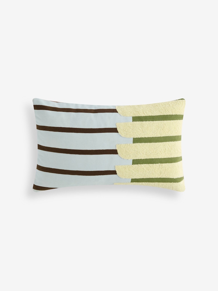 MADE.COM Blue Barbican Balcony Cushion - Image 4 of 4 MADE.COM Blue Barbican Balcony Cushion - Image 4 of 4