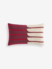 MADE.COM Burgundy Barbican Balcony Cushion - Image 4 of 4