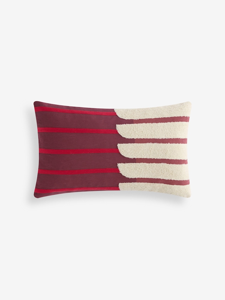 MADE.COM Burgundy Barbican Balcony Cushion - Image 4 of 4 MADE.COM Burgundy Barbican Balcony Cushion - Image 4 of 4