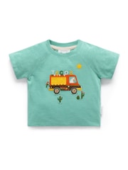 Purebaby Green Taco Truck Relaxed T-Shirt - Image 2 of 7