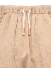 Purebaby Natural Slouchy Crinkle Cotton Joggers - Image 5 of 8