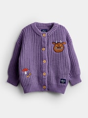 JoJo Maman Bébé The Gruffalo Scene Appliqué Cardigan - Slika 1 od 4