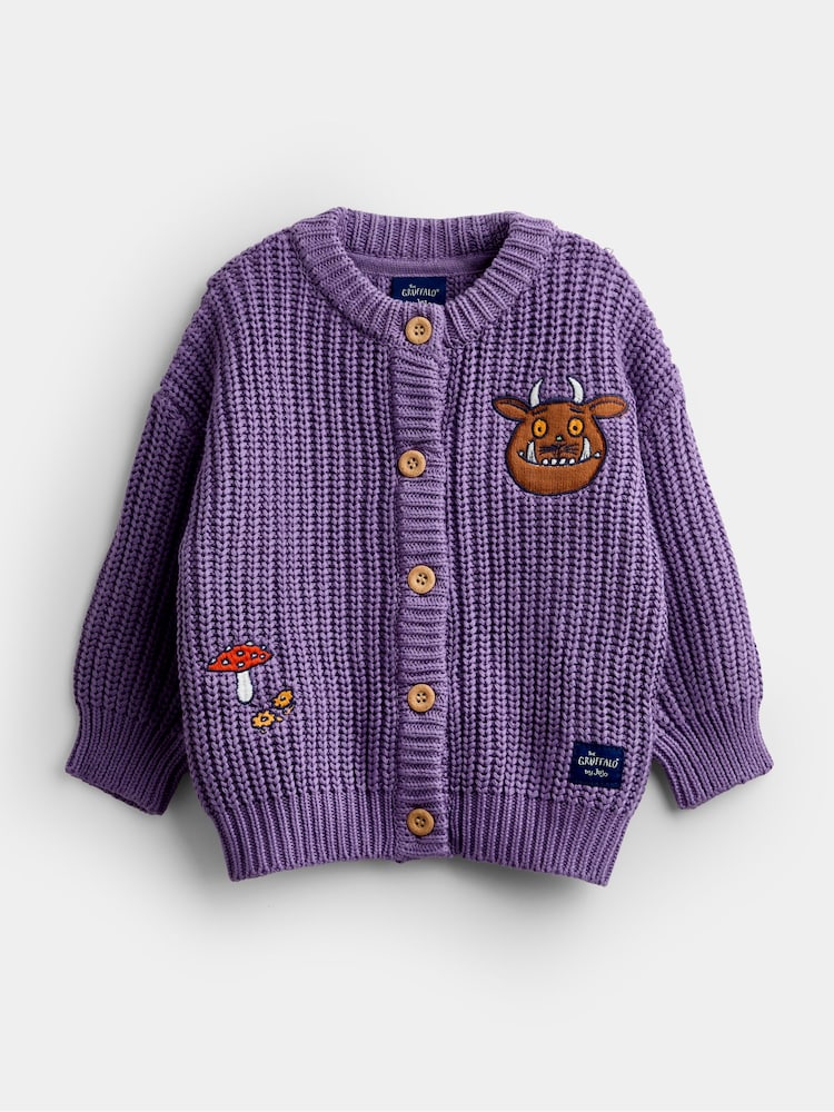 JoJo Maman Bébé The Gruffalo Scene Appliqué Cardigan - Slika 1 od 4