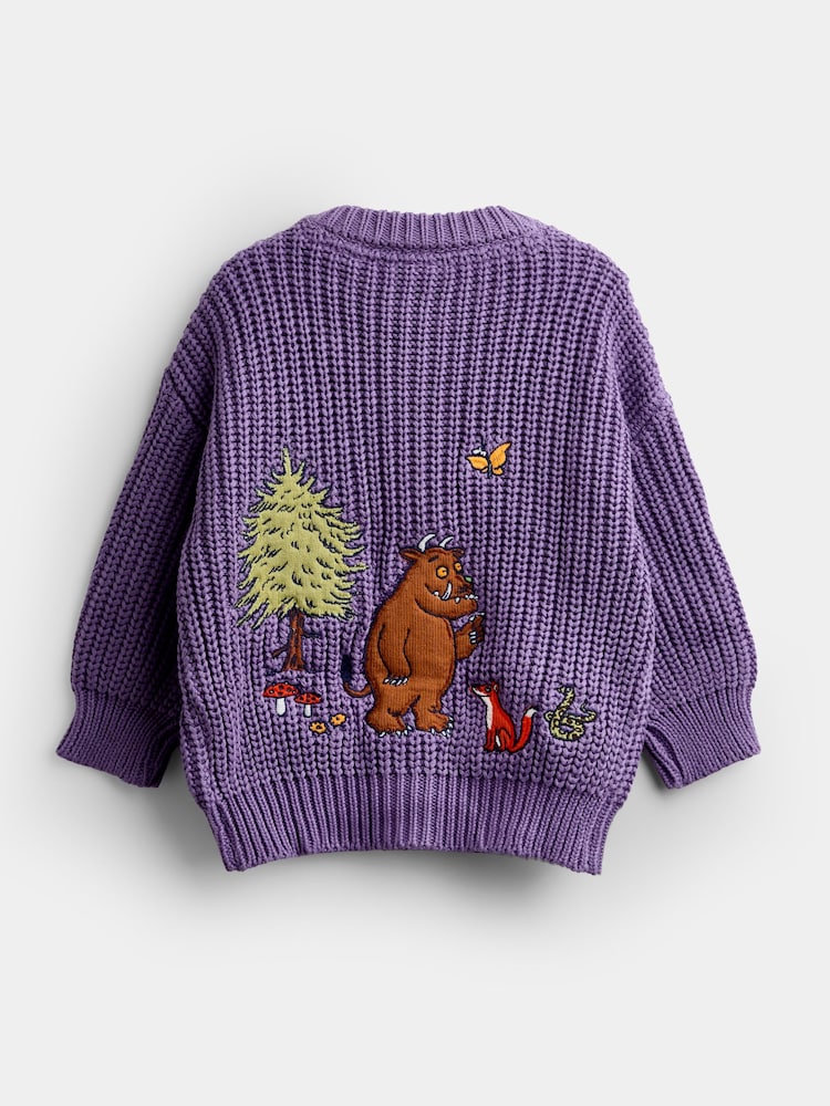 JoJo Maman Bébé The Gruffalo Scene Appliqué Cardigan - Slika 2 od 4
