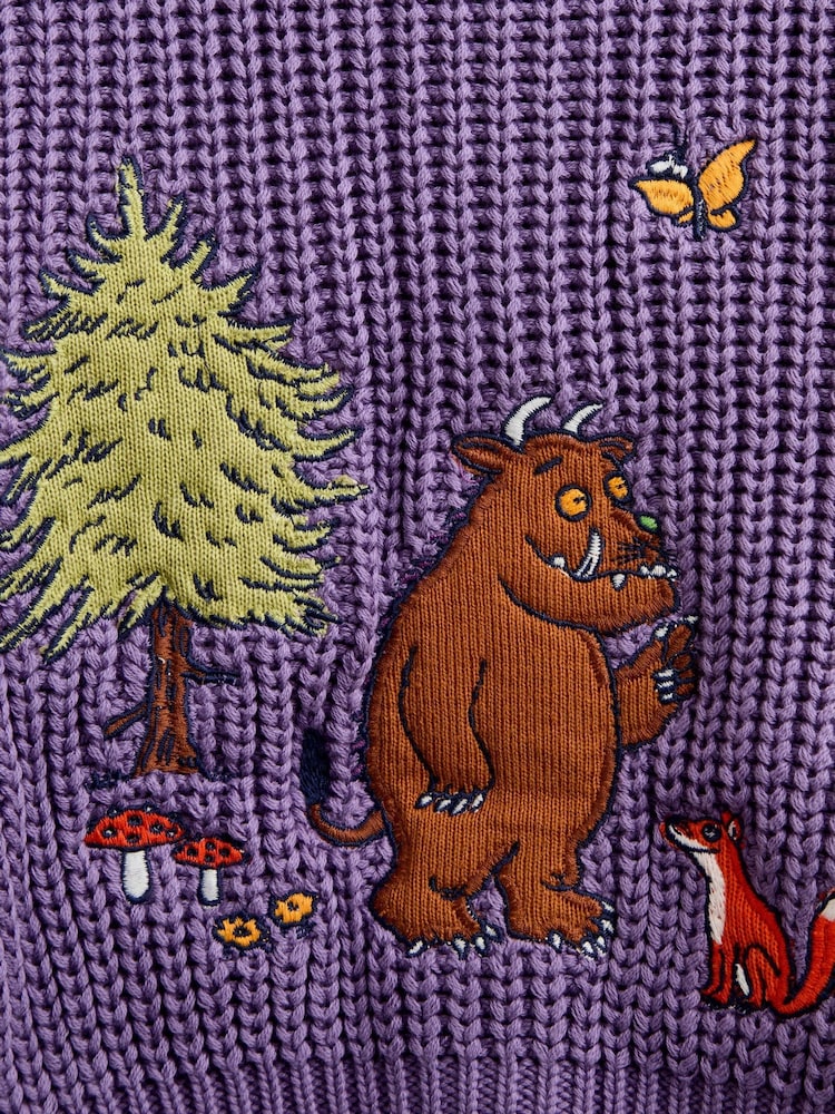 JoJo Maman Bébé The Gruffalo Scene Appliqué Cardigan - Slika 4 od 4