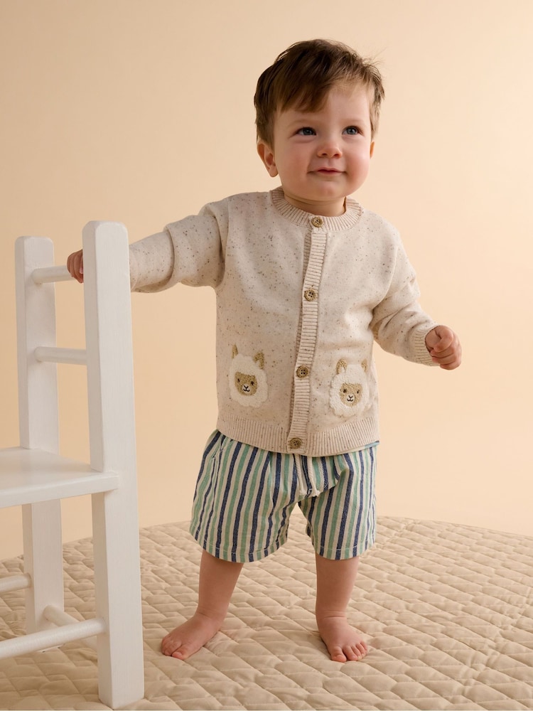 Purebaby Natural Fiesta Friends Cardigan - Image 1 of 5