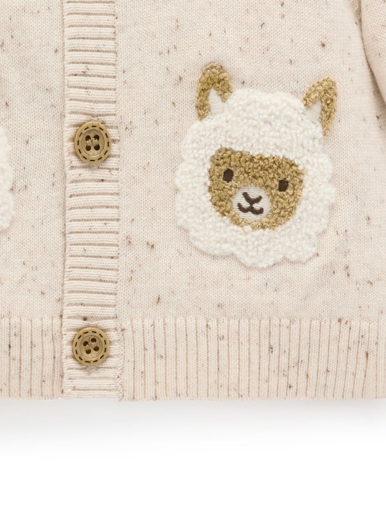 Purebaby Natural Fiesta Friends Cardigan - Image 5 of 5