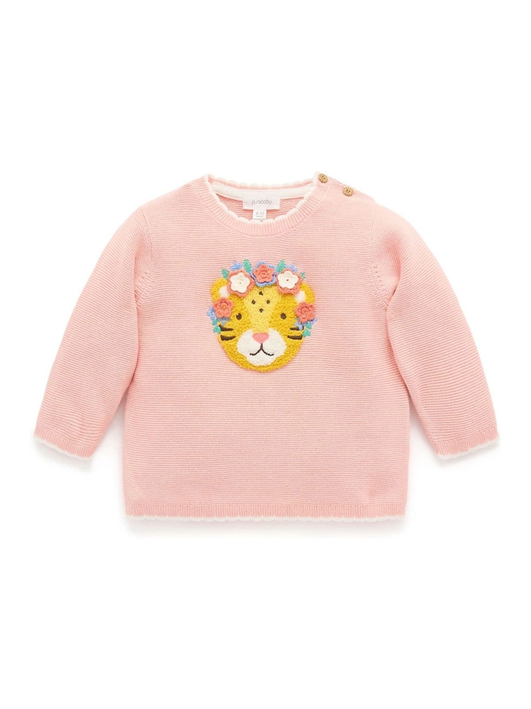 Purebaby Embroidered Frida Knit Jumper - Image 2 of 5