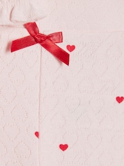 River Island Heart Rib Bodysuit & Legging Set - Imaginea 4 din 4