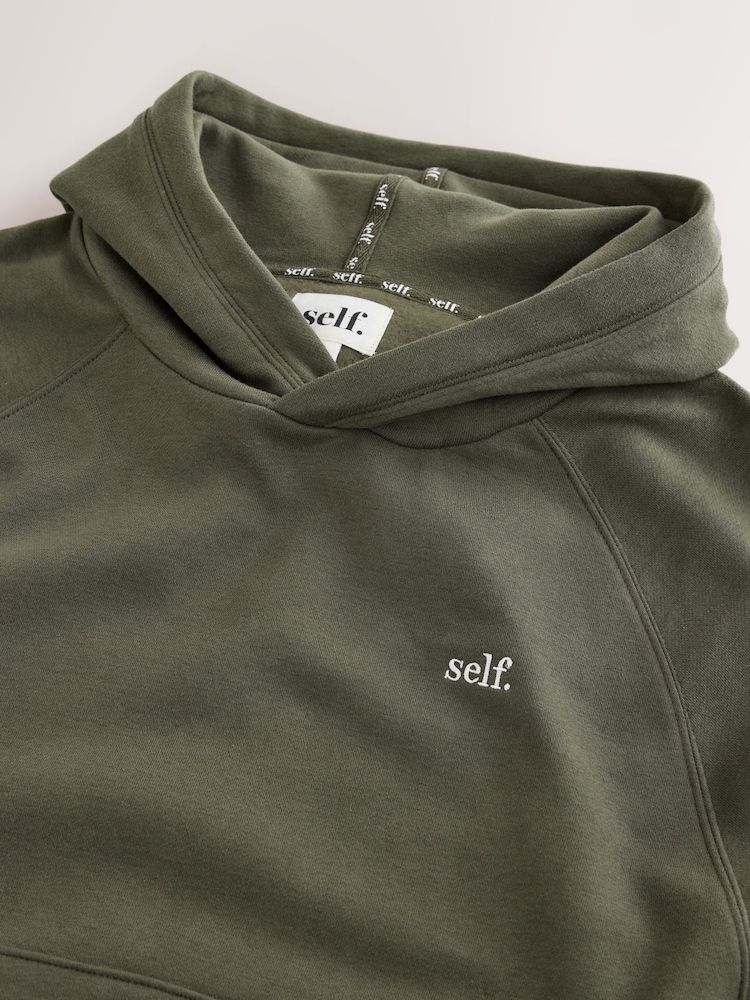 self. Khaki Green Hoodie - Image 2 of 3
