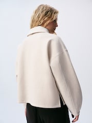 self. Oatmeal Sweatshirt with Removable Scarf - Image 4 of 5