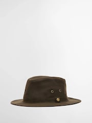 Barbour® Olive Green Crayton Wax Hat - Image 1 of 4