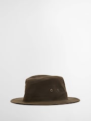 Barbour® Olive Green Crayton Wax Hat - Image 2 of 4
