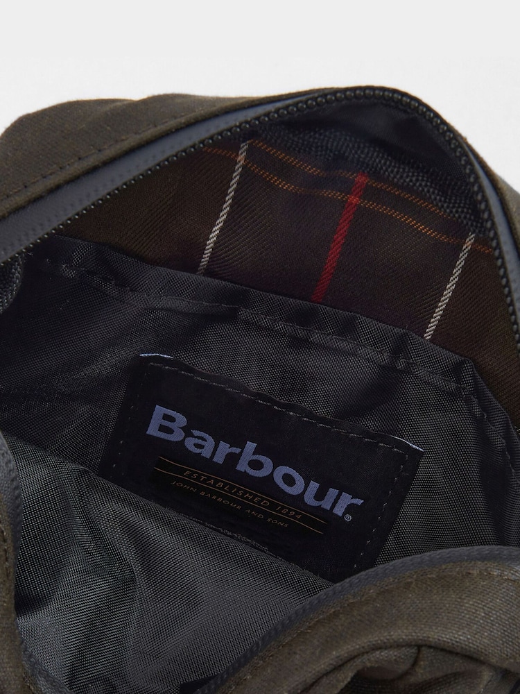 Barbour® Olive Green Field Wax Crossbody Bag - Image 5 of 5 Barbour® Olive Green Field Wax Crossbody Bag - Image 5 of 5