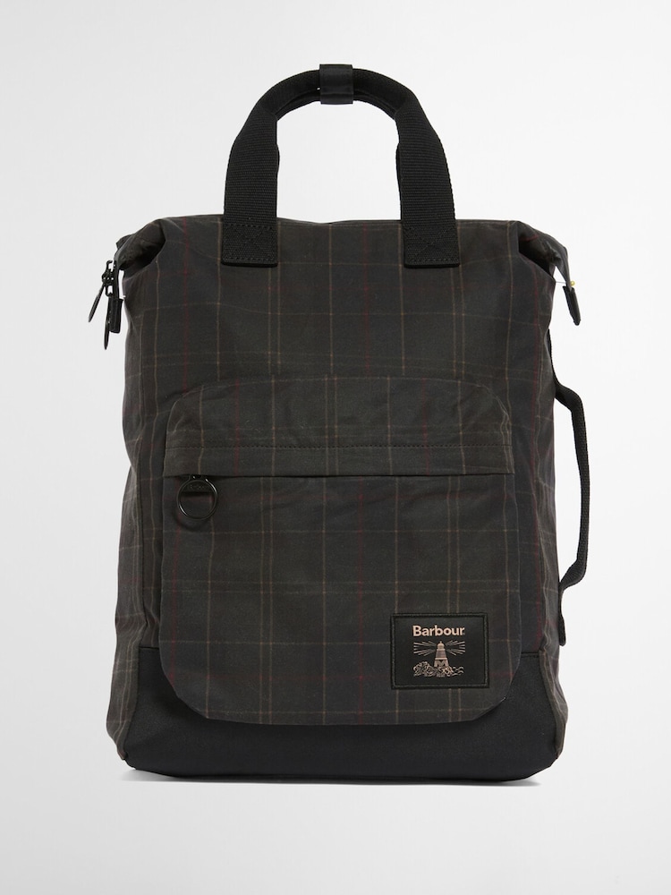 Barbour® Field Gewachster Rucksack - Bild 2 von 6