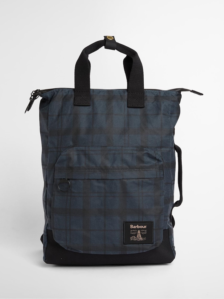 Barbour® Navy Field Wax Backpack - Image 2 of 4 Barbour® Navy Field Wax Backpack - Image 2 of 4