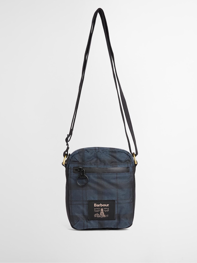 Marineblau - Barbour® Field Wax Umhängetasche - Bild 5 von 5