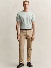 GANT Green Regular Fit Desert 5-Pocket Jeans - Image 3 of 7