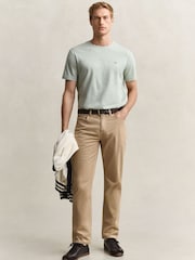 GANT Green Regular Fit Desert 5-Pocket Jeans - Image 4 of 7