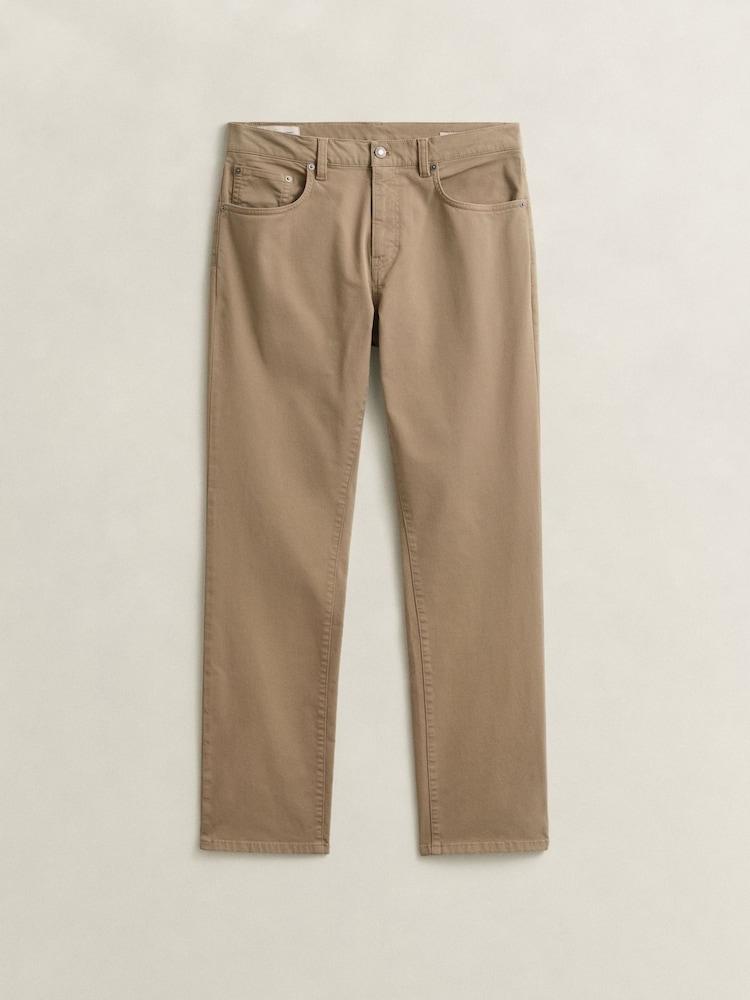 GANT Green Regular Fit Desert 5-Pocket Jeans - Image 7 of 7 GANT Green Regular Fit Desert 5-Pocket Jeans - Image 7 of 7