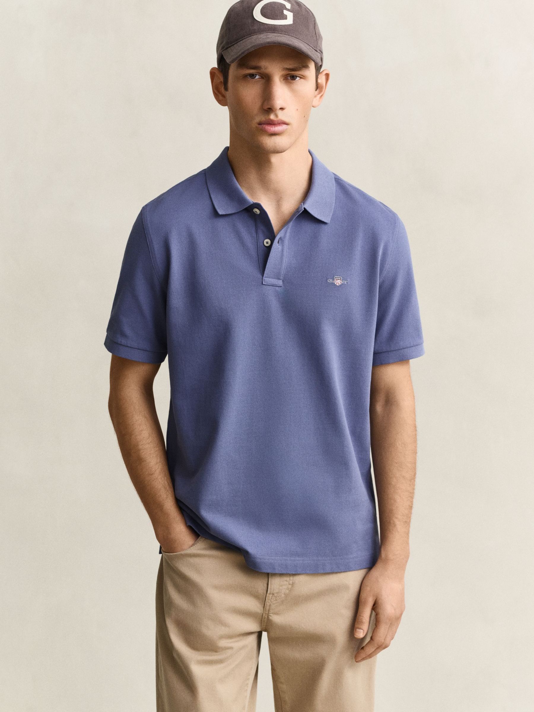 Gant Men's Blue Horizon Classic Regular Polo Shirt (Xxl) - Image 2