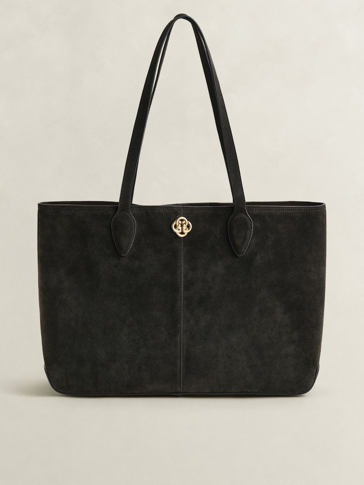GANT Brown Suede Tote Bag - Image 2 of 6 GANT Brown Suede Tote Bag - Image 2 of 6