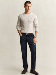 GANT Blue Regular Fit Denim Jeans - Image 3 of 5