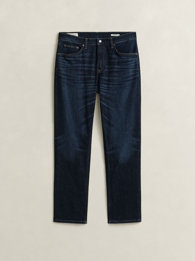 GANT Blue Regular Fit Denim Jeans - Image 5 of 5 GANT Blue Regular Fit Denim Jeans - Image 5 of 5