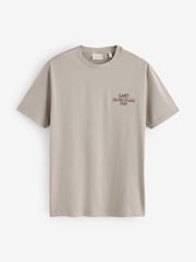 Brun - T-shirt GANT avec logo brodé - Image 5 sur 8