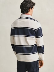 GANT Blue Block Stripe Rugby Shirt - Image 2 of 6