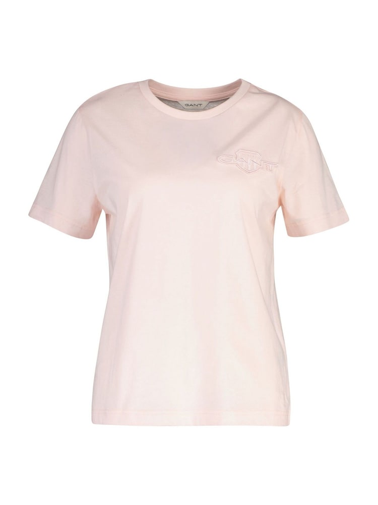 GANT Pink Tonal Shield T-Shirt - Image 1 of 1 GANT Pink Tonal Shield T-Shirt - Image 1 of 1