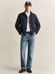 GANT Blue Classic Quilted Jacket - Image 2 of 7