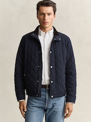 GANT Blue Classic Quilted Jacket - Image 3 of 7