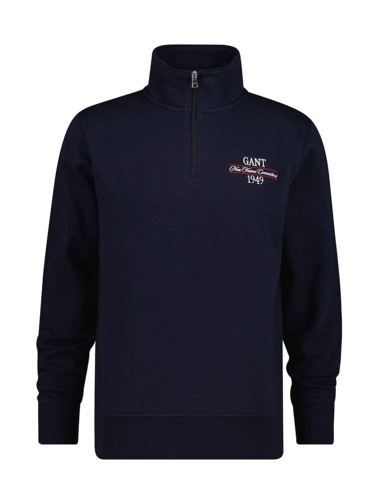 GANT Graphic Logo Quarter Zip Sweatshirt - Bild 1 von 1