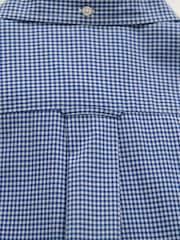 GANT Blue Classic Poplin Gingham Check Shirt - Image 9 of 9