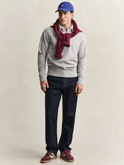 GANT Grey Embroidered Logo Rugby Shirt - Image 3 of 6